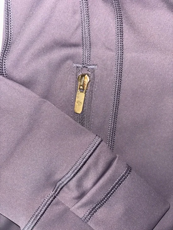 Lululemon Define Jacket Luon 🩶 Mauve Grey Gold Zip ✨ Size 4 NWT - Picture 4 of 5